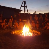 Abendstimmung am Lagerfeuer